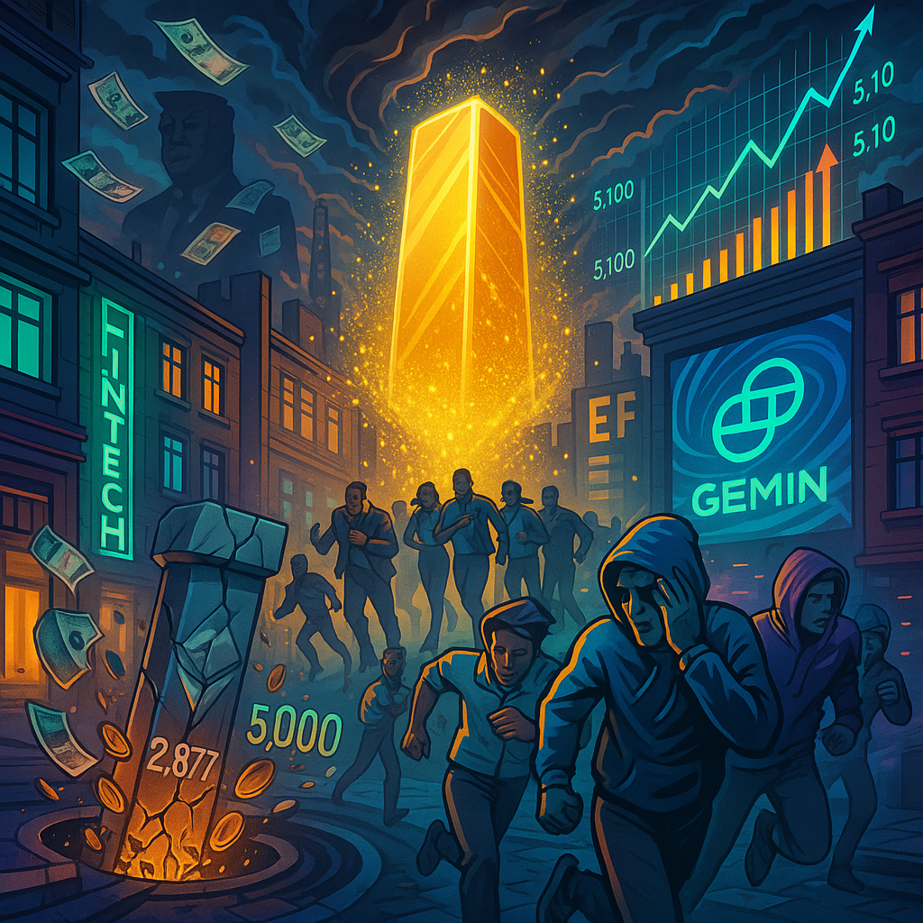 Oro revienta $5,100 por amenaza arancelaria de Trump; ETH cae bajo $2,900